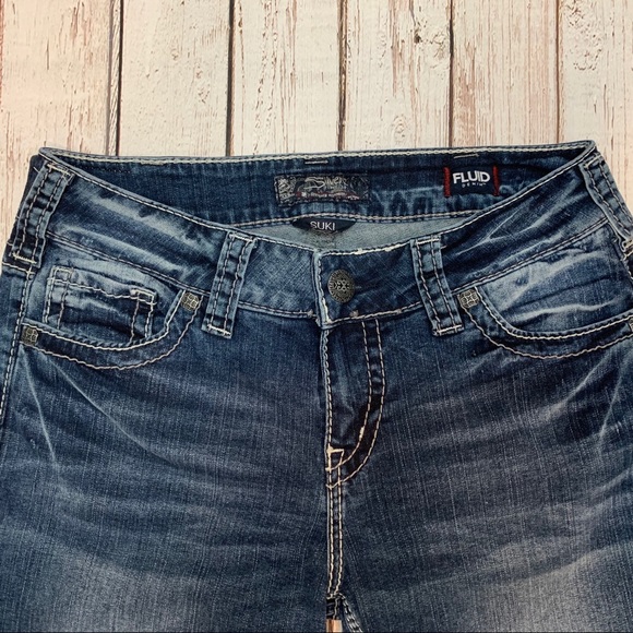 Silver Women’s Jeans Suki Mid Boot Fluid Denim - Picture 4 of 7